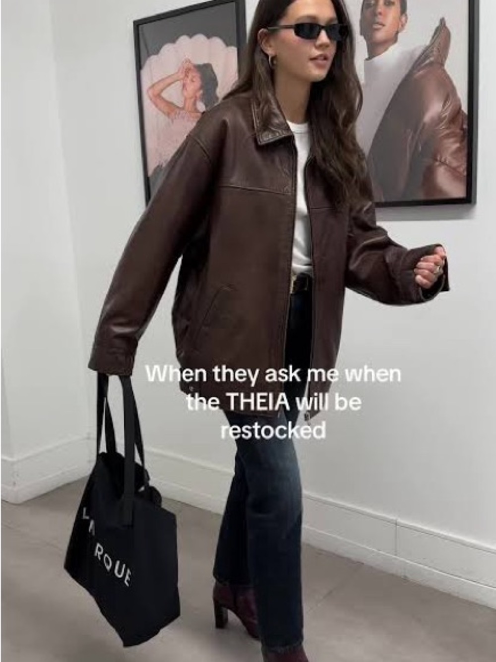 Lamarque Theia Dark Brown 100% Leather Bomber Jacket - Picture 3 of 5